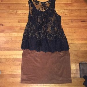 Express Suede skirt